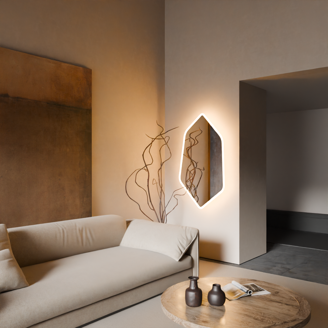 Emerald Kenar Kumlamalı LED Ayna